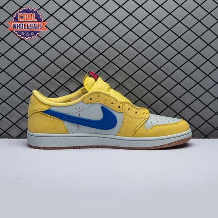 Jordan 1 Retro Low OG SP Travis Scott Canary DZ4137-7 Unisex