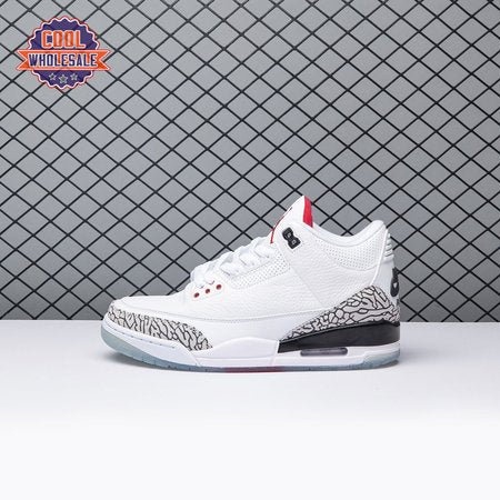 Jordan 3 Retro Free Throw Line White Cement 92396-11 Men's
