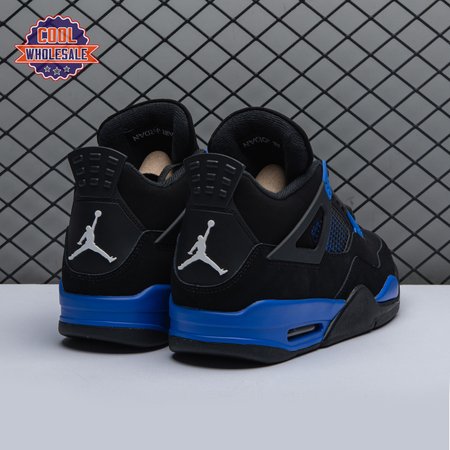 Jordan 4 Retro Black Blue Men's