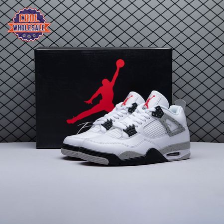 Jordan 4 Retro White Cement (225) FV529-1 Men's