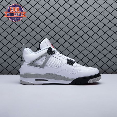 Jordan 4 Retro White Cement (225) FV529-1 Men's