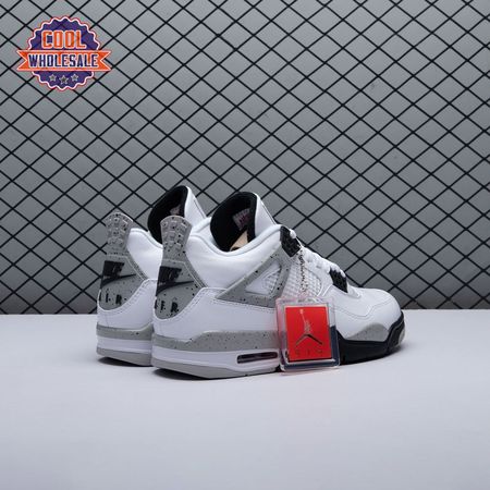 Jordan 4 Retro White Cement (225) FV529-1 Men's
