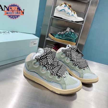 LANVIN Curb sneakers pale blue DRA2-A2121 35-45