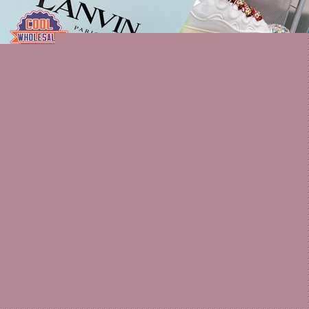 Lanvin Leather Curb Black Purple DRA1-P21B145 35-45