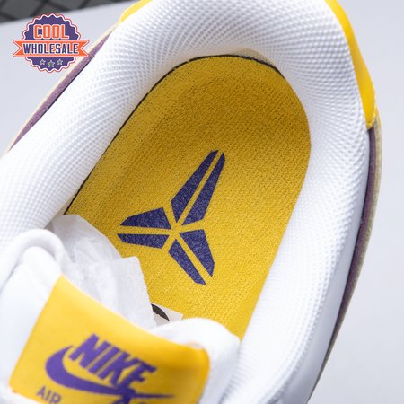 Nike Air Force 1 Low Retro QS Kobe Bryant Lakers Home FZ1151-1 Unisex