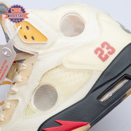 OFF-WHITE x Air Jordan 5 "Sail" Men's