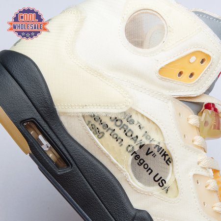 OFF-WHITE x Air Jordan 5 "Sail" Men's