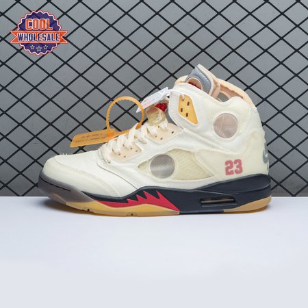 OFF-WHITE x Air Jordan 5 "Sail" Men's