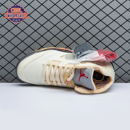 OFF-WHITE x Air Jordan 5 "Sail" Men's