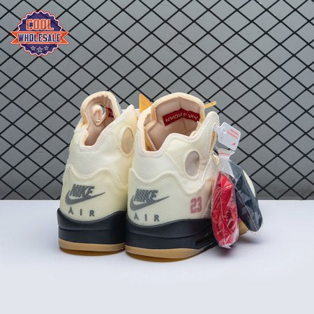 OFF-WHITE x Air Jordan 5 "Sail" Men's