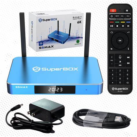 Superbox S6 max Android Smart TV Box 6k Ultra HD Built-in Voice Control System