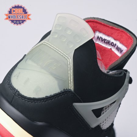 Off-White X Air Jordan 4 Bred CV9388-1 Men's