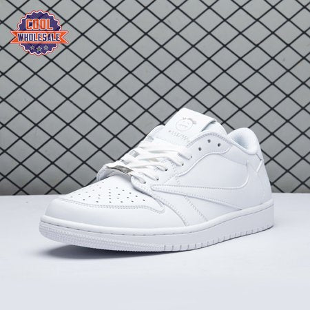 Travis Scott x Air Jordan 1 Low Triple White DM7866 292 Unisex
