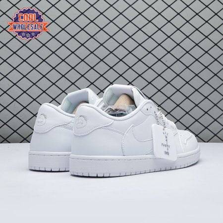 Travis Scott x Air Jordan 1 Low Triple White DM7866 292 Unisex