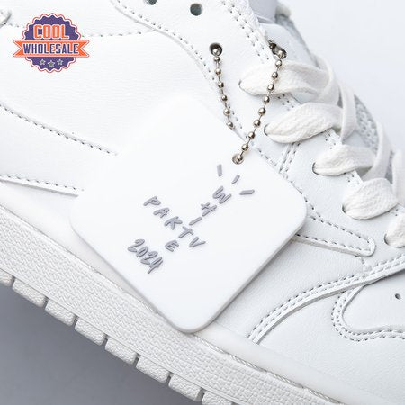 Travis Scott x Air Jordan 1 Low Triple White DM7866 292 Unisex