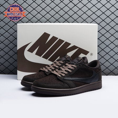 Travis Scott x Air Jordan 1 Low OG Velvet Brown DM7866-22 Unisex
