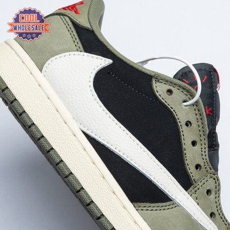 Travis Scott x Air Jordan 1 Low OG Black Olive DM7866-1 Unisex