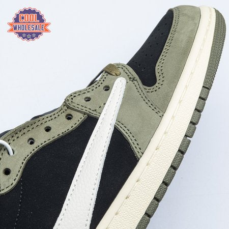Travis Scott x Air Jordan 1 Low OG Black Olive DM7866-1 Unisex