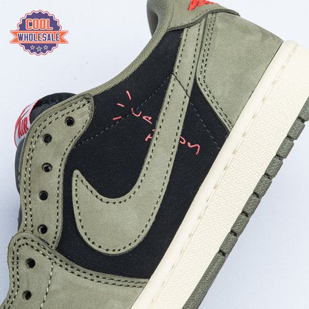 Travis Scott x Air Jordan 1 Low OG Black Olive DM7866-1 Unisex