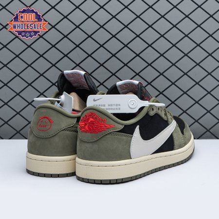 Travis Scott x Air Jordan 1 Low OG Black Olive DM7866-1 Unisex