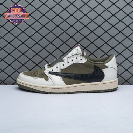 Travis Scott x Air Jordan 1 Low OG Medium Olive DM7866 2 Unisex