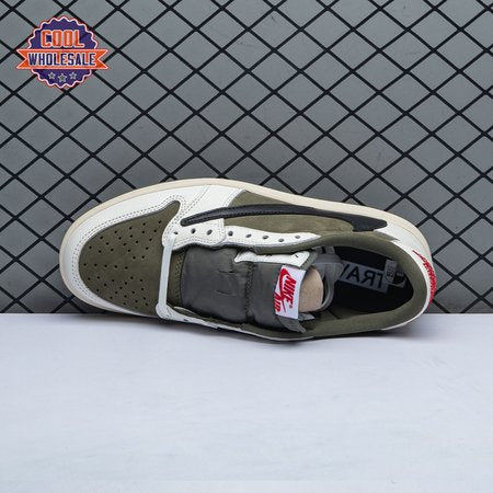 Travis Scott x Air Jordan 1 Low OG Medium Olive DM7866 2 Unisex