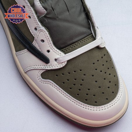 Travis Scott x Air Jordan 1 Low OG Medium Olive DM7866 2 Unisex