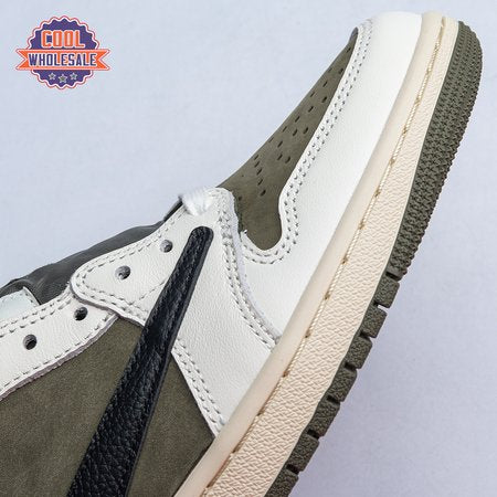 Travis Scott x Air Jordan 1 Low OG Medium Olive DM7866 2 Unisex