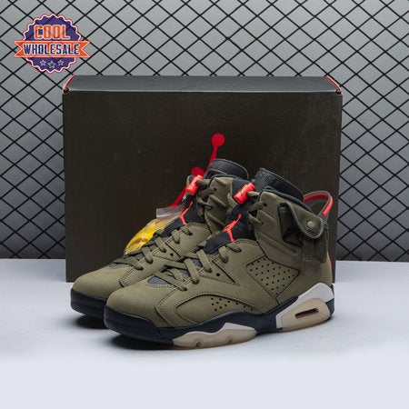 Travis Scott x Air Jordan 6 Retro 'Olive' CN184 2 Men's