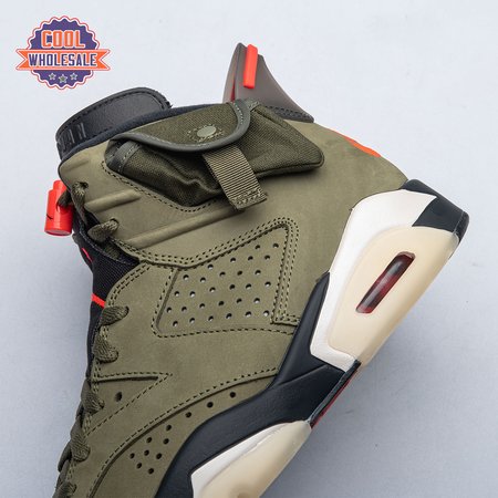 Travis Scott x Air Jordan 6 Retro 'Olive' CN184 2 Men's